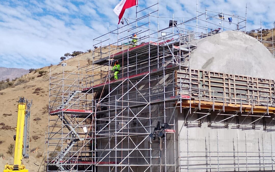 Construcción Evacuador Etapa 4, Tranque de Relaves el Mauro.