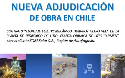 ¡Nueva adjudicación para Mas Errázuriz en la industria del litio!