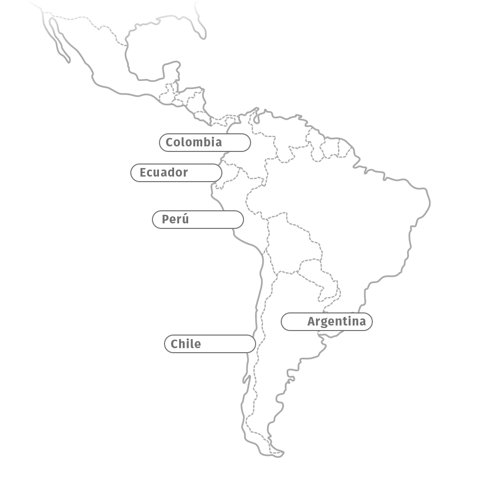 Mapa de Mas Errázuriz y su presencia en la región